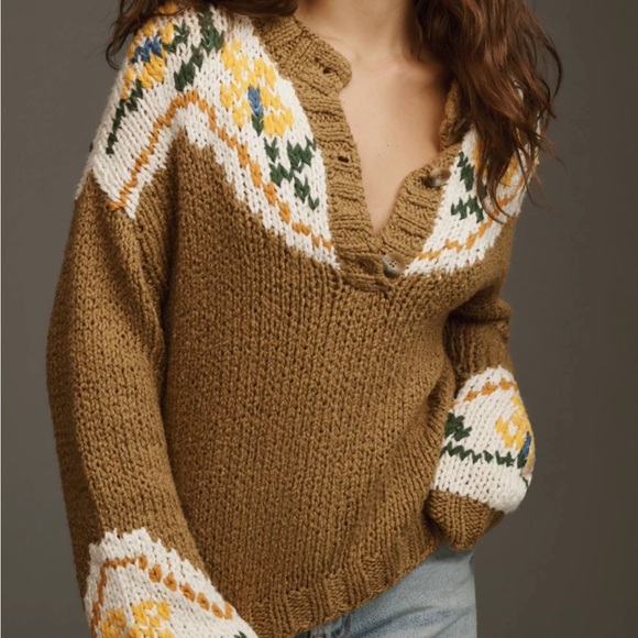 MOTHER Sweaters - Mother Size Small Henley Jumper Sweater -  Bull in a China Shop